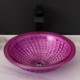 For Hotel Luxury Vessel Sink Bathroom Crystal Glass Wash Basin