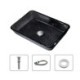 Rectangular Glass Lavatory Bath Sink