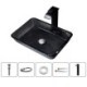 Rectangular Glass Lavatory Bath Sink