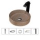 Die-casting Glass Basin Cylindrical Crystal Platform Basin Electroplating Wash Basin