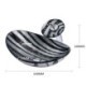 Yuanbao Special Stripes Basin Tempered Glass Vessel Sink with Waterfall Faucet