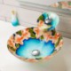 Pastoralism Vessel Sink Modern Tempered Glass Sink & Faucet Sets