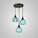 Decorative Cluster Lamp Living Room Kitchen Lattice Colorful Shell Pendant Light