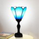 Mediterranean Style Glass Table Lamp For Restaurant Bar Cafe Vintage Desk Lamp