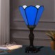 Mediterranean Style Glass Table Lamp For Restaurant Bar Cafe Vintage Desk Lamp