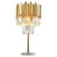 For Bedroom, Modern Bedside Crystal Table Lamp With Marble Base