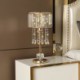 Decorative Nightstand Lamp With Elegant Shade For Bedroom Crystal Bedside Table Lamp