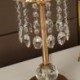 Decorative Nightstand Lamp With Elegant Shade For Bedroom Crystal Bedside Table Lamp