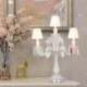 Modern Luxurious Candelabra Table Lamp 3 Light K9 Crystal Table Lamp For Bedroom