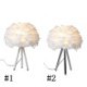 Feather Table Lamp Desk Decorative Lighting