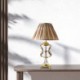 Bedroom Study Desk Reading Light Crystal Table Lamp Fabric Lamp Shade