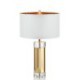 Fabric Lamphade Bedroom Study Desk Reading Lamp Modern Crystal Table Lamp