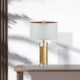 Fabric Lamphade Bedroom Study Desk Reading Lamp Modern Crystal Table Lamp