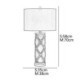 Fabric Lamphade Desk Lamp Bedroom Living Room Ceramic Table Lamp