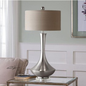 Simple Style Electroplating Table Lamp Study Living Room Modern Iron Desk Lamp