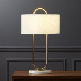 Creative Marble Base Desk Lamp Study Bedroom Gold Arc Table Lamp