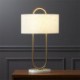 Creative Marble Base Desk Lamp Study Bedroom Gold Arc Table Lamp