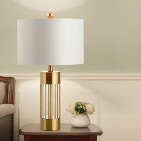 Entry Luxe Desk Reading Lamp Bedroom Living Room Minimalist Gold Table Lamp