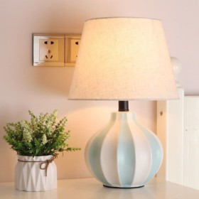 Minimalist Counter Lamp Living Room Study Room Modern Macaron Ceramic Table Lamp