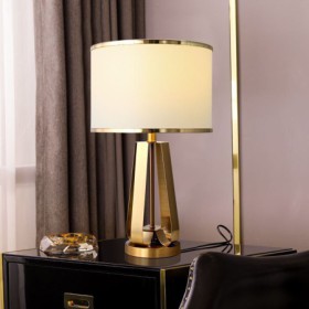 Simple Modern Gold Table Lamp Desk Decor Lamp Bedroom Living Room