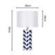 Blue And White Waves Counter Lamp Bedroom Living Room Contemporary Ceramic Table Lamp