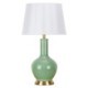 Solid Color Glazed Ceramic Counter Lamp Bedroom Living Room Modern Simple Ceramic Table Lamp