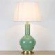 Solid Color Glazed Ceramic Counter Lamp Bedroom Living Room Modern Simple Ceramic Table Lamp