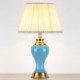 Solid Color Glazed Ceramic Counter Lamp Bedroom Living Room Modern Simple Ceramic Table Lamp