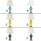 Solid Color Glazed Ceramic Counter Lamp Bedroom Living Room Modern Simple Ceramic Table Lamp