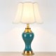 Solid Color Glazed Ceramic Counter Lamp Bedroom Living Room Modern Simple Ceramic Table Lamp