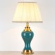 Solid Color Glazed Ceramic Counter Lamp Bedroom Living Room Modern Simple Ceramic Table Lamp