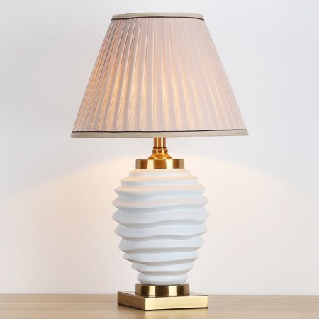 Modern Counter Lamp Bedroom Living Room Frosted Glazed Ceramic Table Lamp