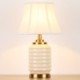 Simple Reading Lamp Bedroom Living Room Contemporary Electroplating Ceramic Table Lamp