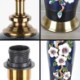 Simple Flower Counter Lamp Enamel Colorful Ceramic Table Lamp Study Room Living Room