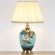 Simple Flower Counter Lamp Enamel Colorful Ceramic Table Lamp Study Room Living Room