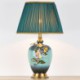 Simple Flower Counter Lamp Enamel Colorful Ceramic Table Lamp Study Room Living Room