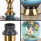 Simple Flower Counter Lamp Enamel Colorful Ceramic Table Lamp Study Room Living Room