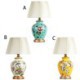 Bedroom Living Room Modern Ceramic Table Lamp Flower And Animal Pattern Counter Lamp