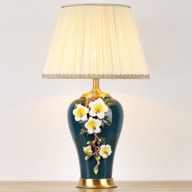 Daffodils Reading Decor Lamp Bedroom Living Room Minimalist Enamel Ceramic Table Lamp