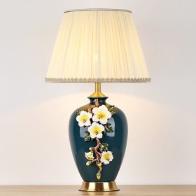 Daffodils Reading Decor Lamp Bedroom Living Room Minimalist Enamel Ceramic Table Lamp