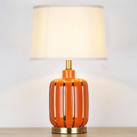 Ceramic Pumpkin Table Lamp Minimalist Modern Reading Lamp Bedroom Living Room