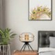 Bedroom Living Room Modern Amber Glass Table Lamp Desk Decor Lamp