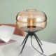 Bedroom Living Room Modern Amber Glass Table Lamp Desk Decor Lamp