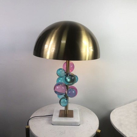 Table Lamp Desk Decor Lamp Bedroom Living Room Colorful Crystal Ball