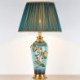 Simple Flower Counter Lamp Enamel Colorful Ceramic Table Lamp Study Room Living Room