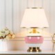 Ceramic Base Light Desk Lamp Bedroom Living Room Lighting Modern Simple Table Lamp