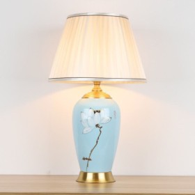 Hand Drawn Light Artistic Ceramic Lamp Living Room Bedroom Study Lamp Modern Creative Table Lamp