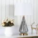 Simple Ceramic Base Lamp Living Room Bedroom Study Light Modern Table Lamp Marble Texture Desk Light