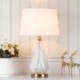 Simple Ceramic Base Lamp Living Room Bedroom Study Light Modern Table Lamp Marble Texture Desk Light