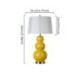 Ceramic Study Bedroom Lighting Yellow Table Lamp